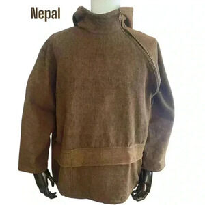 Nepal Smashbox pullover side zip up unisex jacket SZ medium